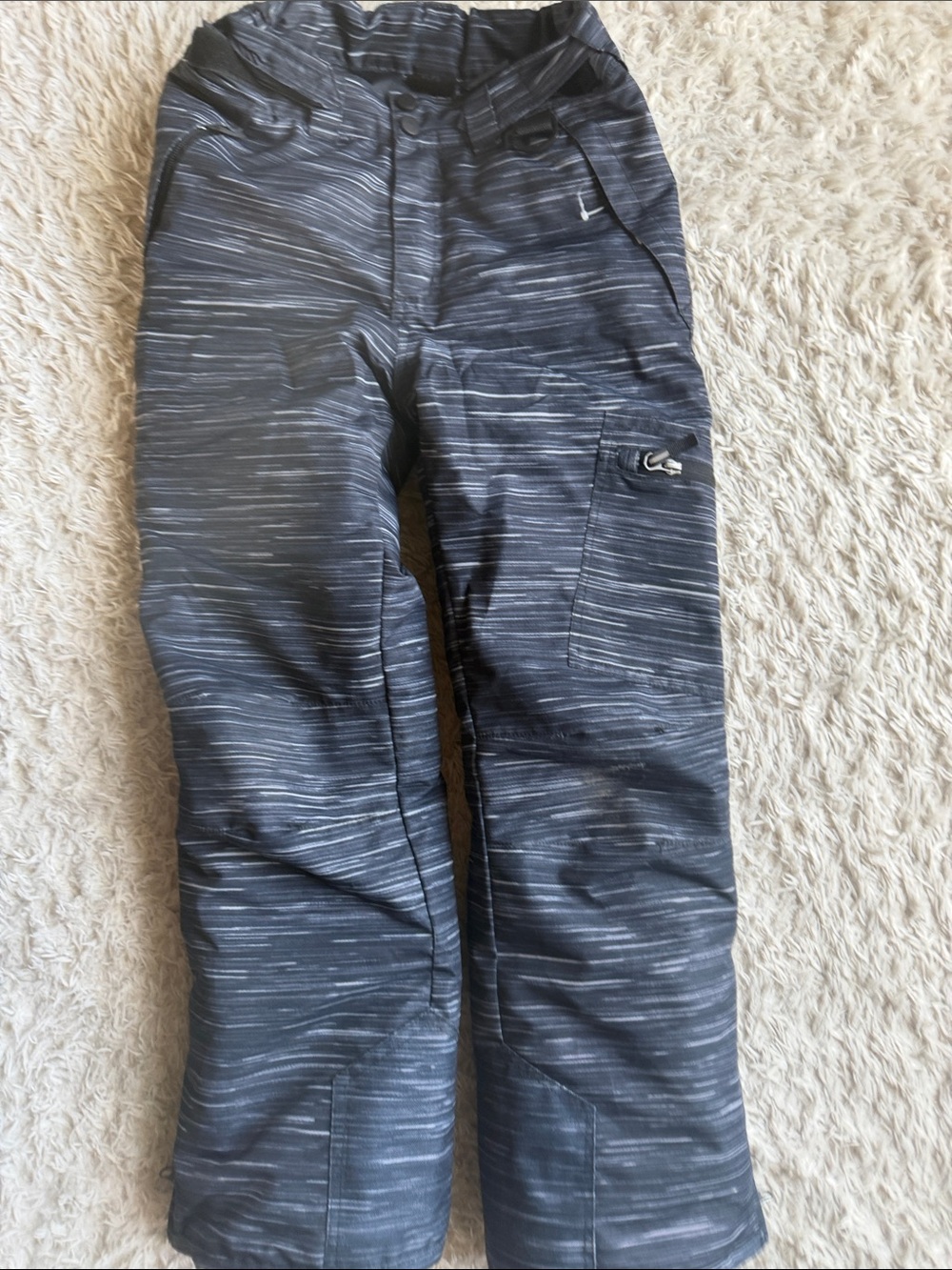 Swiss Alps Kids Black Heather Ski/Snow Pants size 8